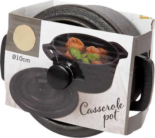 Excellent Houseware Tiefer Topf aus Gusseisen 10cm