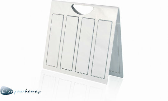 Edelware Zeitschriftenständer Metallisch Weiß 30x35cm 1Stück