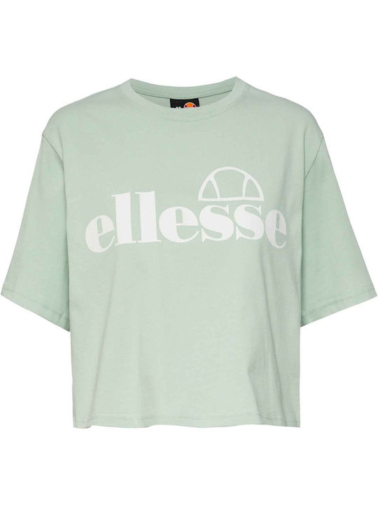 Ellesse Silo Γυναικείο Crop T-shirt Πράσινο
