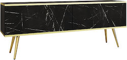 Polihome Loro Furniture Leg Made of Metal in Gold Colour 3x23cm 162758389 4 Pieces