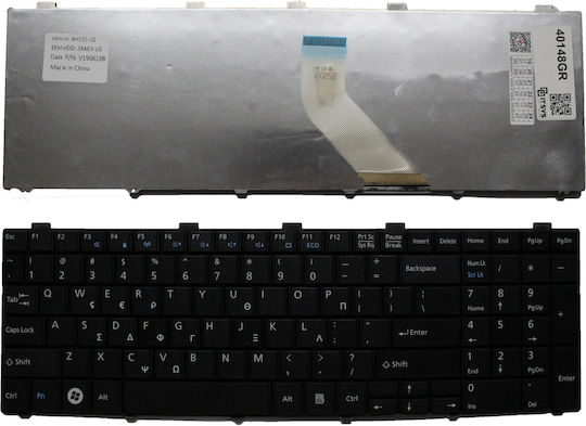 Tastatur Laptop Griechisch Tastatur Fujitsu Lifebook A512 Cp513253-01 Ref.40148gr