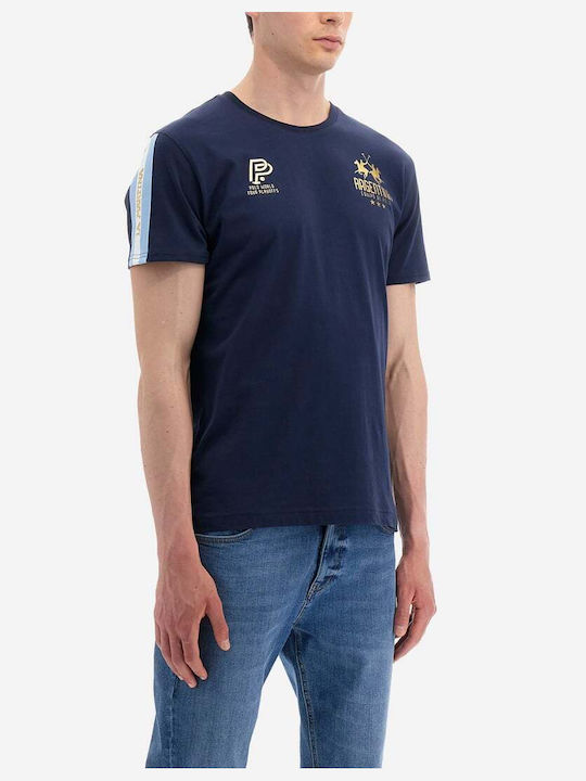 La Martina Herren T-Shirt Kurzarm Blau