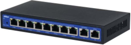 Dahua Unmanaged L2 PoE+ Switch with 10 Gigabit (1Gbps) Ethernet Ports
