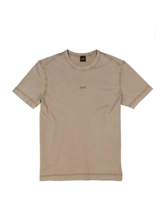 Hugo Boss T-shirt Bărbătesc cu Mânecă Scurtă beige