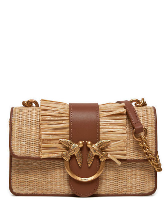 Pinko Damen Tasche Crossbody Beige