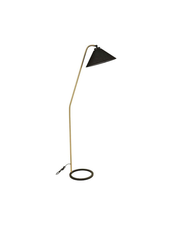Opviq Floor Lamp H155xW35cm. with Socket for Bulb E27 Black