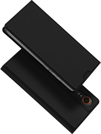 Dux Ducis Skin Pro Книга Изкуствена кожа / Силикон Черен (Samsung Galaxy Xcover7)