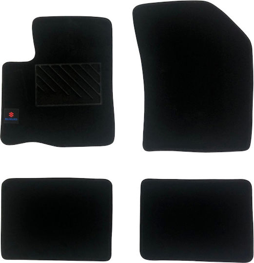 Autopataki Σετ Μπροστινά και Πίσω Πατάκια 4τμχ για Suzuki Celerio 2014-2021 Μαύρα