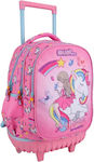 Must Unicorn Dreams Σχολική Τσάντα Τρόλεϊ Δημοτικού σε Ροζ χρώμα 30lt
