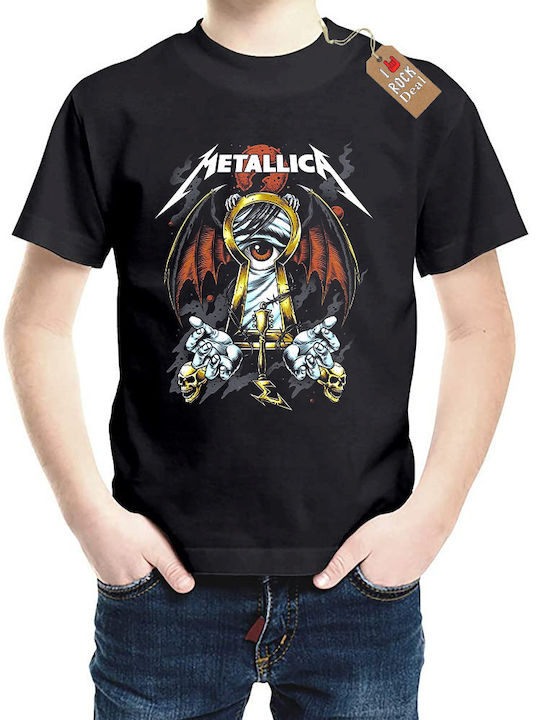 Kids Top Black Metallica
