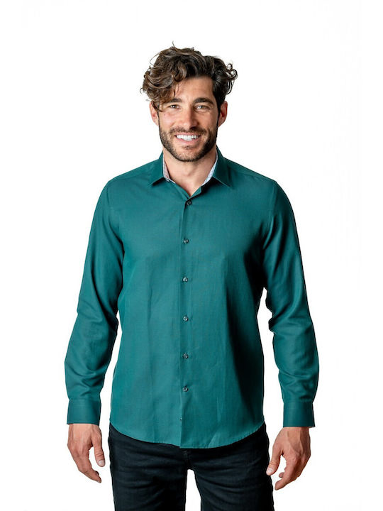 Baumwolle Hemd Emerald Green
