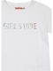 Kids' Crop Top Short Sleeve White