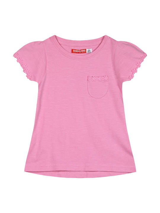 Energiers Kids' Blouse Short Sleeve Pink