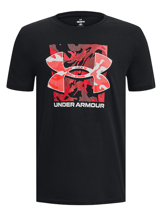 Παιδικό T-shirt Μαύρο Box Logo