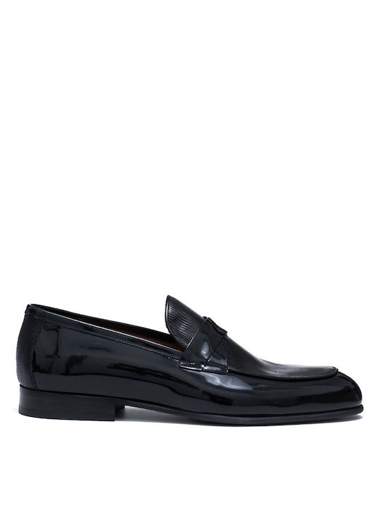 Philippe Lang Men's Leather Loafers Black