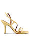 Envie Shoes Leather Women's Sandals Yellow