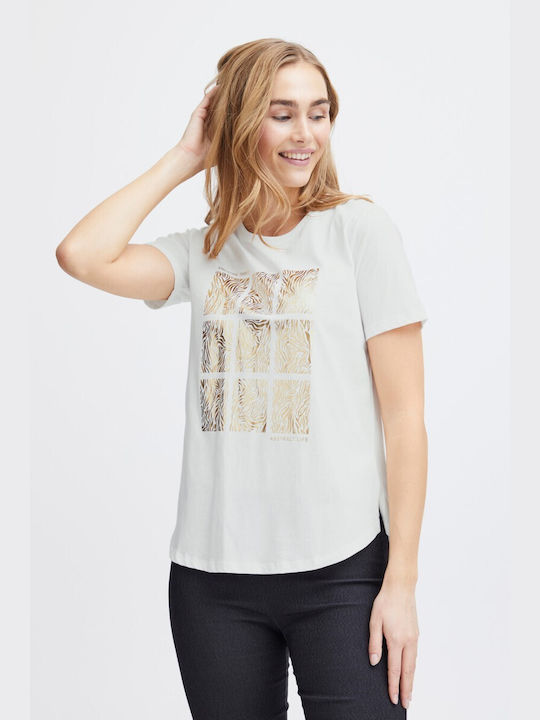 Fransa Γυναικείο T-shirt Λευκό