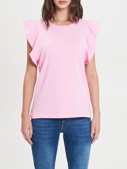 Rinascimento Damen T-Shirt Rosa