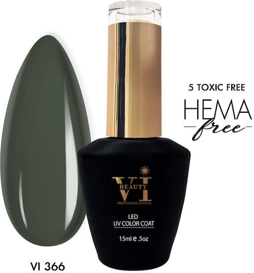 Beauty VI Ημιμόνιμο Βερνίκι Νυχιών Χακι 15ml