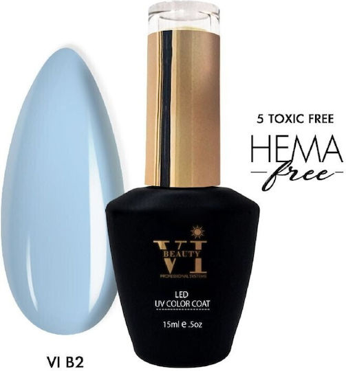 Beauty VI Ημιμόνιμο Βερνίκι Νυχιών Light Baby Blue 15ml