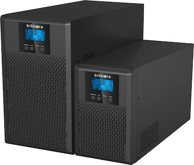 Bitmore U2000 G2 UPS On-Line 2000VA 1800W με 2 Schuko Πρίζες