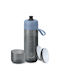 Brita Active Plastic Water Bottle with Mouthpiece and Filter 600ml Blue