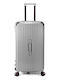 Benzi Medium Hard Gray Suitcase With 4 Wheels Height 62cm