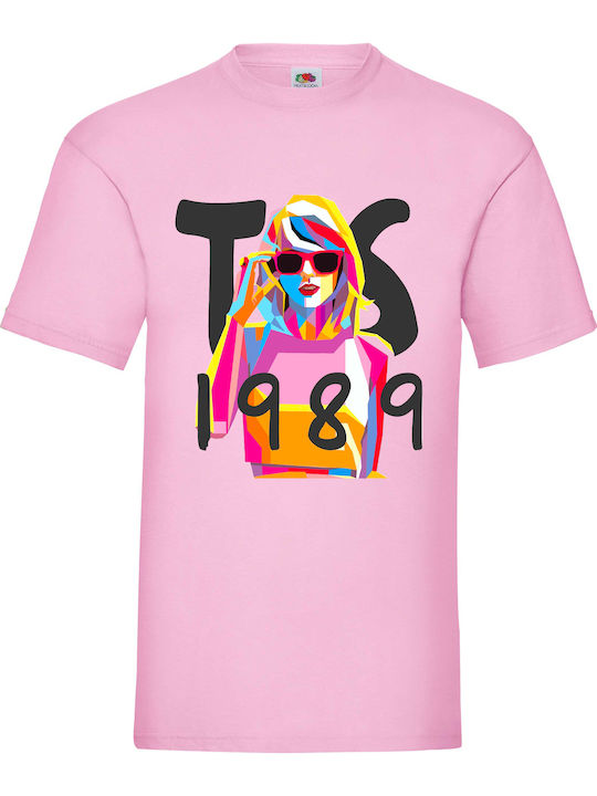 Fruit of the Loom Taylor Swift 1989 T-shirt Ροζ...