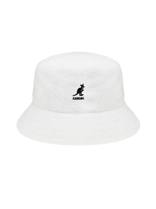 Kangol Textil Pălărie pentru Bărbați Stil Bucket Alb