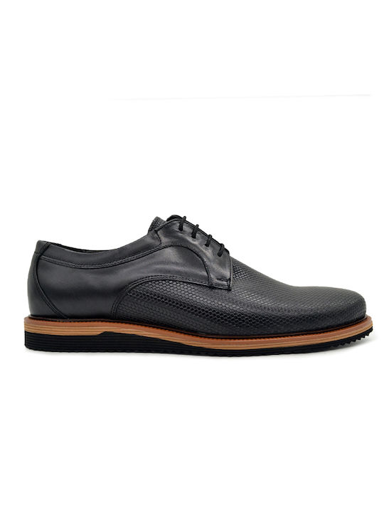 Hawkins Premium Leder Herren Freizeitschuhe Anatomisch Schwarz