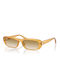 Ray Ban Sunglasses with Yellow Plastic Frame and Brown Gradient Lens RB4436D 6682/13