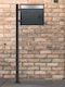 ML-Design Außenbereich Briefkasten Inox in Gray Farbe 36x31.5x11.5cm