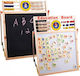 Divendi Kinder Tafeln & Staffeleien Magnetische Tafel Beschriftungstafel Doppelseitig 45x38,5cm