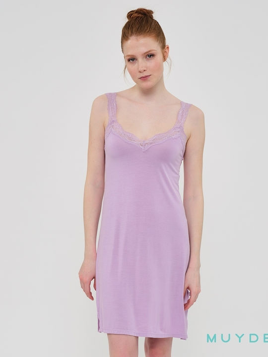 Muydemi Women's Summer Nightgown Lilac
