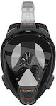 Mască de snorkel Aria Qr+ Black cu fața întreagă M L