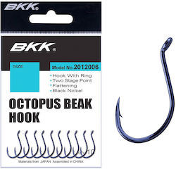 BKK Octopus Beak Fishing Hooks Set 8pcs No2/0 B...