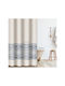 Guy Laroche Shower Curtain Fabric with Hooks 240x185cm Denim