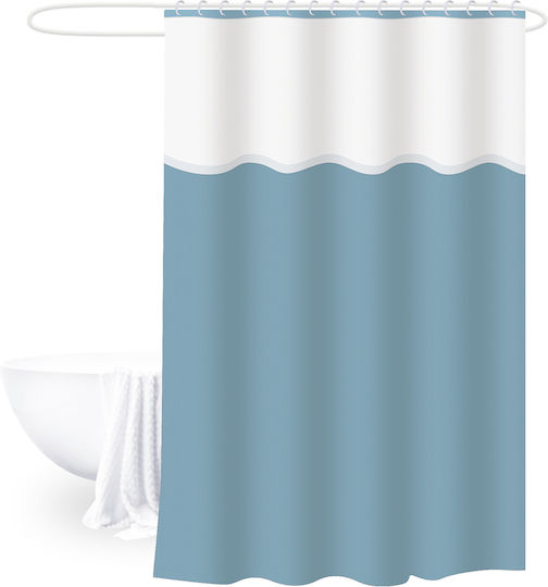 Tpster Duschvorhang 180x180cm Blue