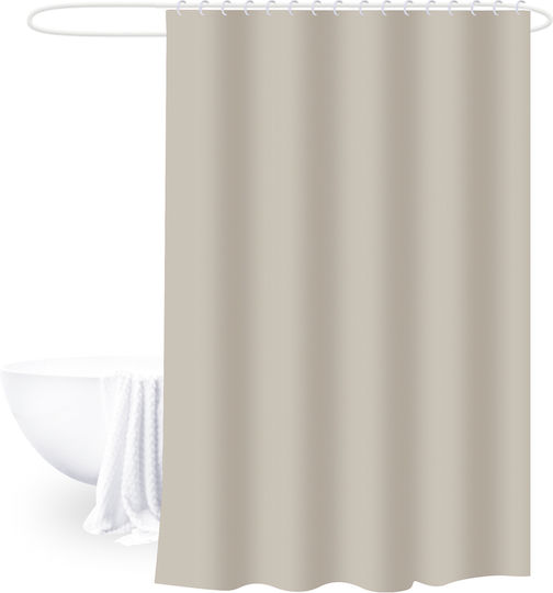 Tpster Shower Curtain 180x180cm Beige