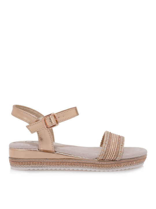 Exe Kinder Sandalen Rose Gold