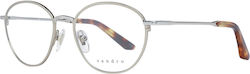 Sandro Metal Eyeglass Frame Silver SD4008 989