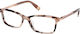 Plastic Eyeglass Frame Brown VFU669 0AGK
