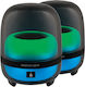 Spartan Gear Alcman Large Компютърни тонколони 2.0 с RGB осветление и Bluetooth в Черен цвят