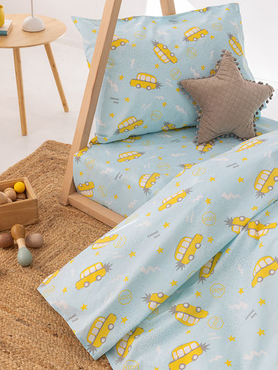 Palamaiki My Kingdom Kids Cotton Pillowcase Set 52x72cm Blue-yellow