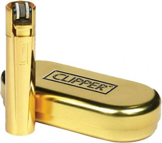 Clipper Gold Cmp11r Metal Αναπτηρας Πετρα Μεταλλικος