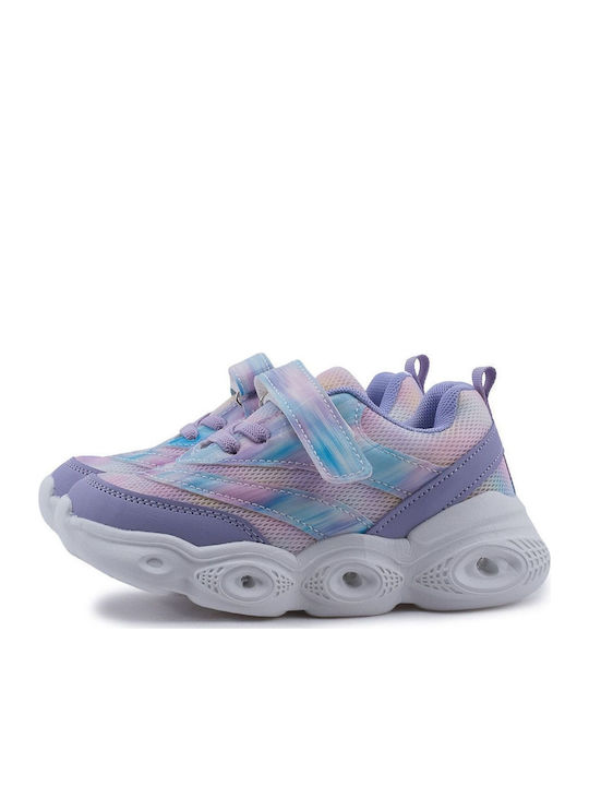 Παιδικά Sneakers με Σκρατς Μωβ