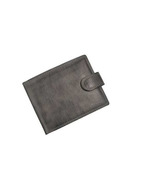 Verde Men's Leather Wallet Gray