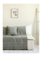 Nima Azura Three-Seater Sofa Throw Crinkled 180x300cm Khaki