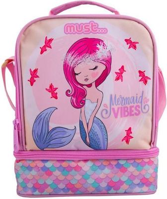 Must Yummy Mermaid Vibes Ισοθερμική Θήκη Φαγητού 7lt Ροζ Μ22 x Π16 x Υ28cm