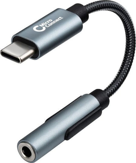 Ta2b Usb-c Typ-c Männlich zu Pd 60w Usb-c Typ-c Laden + 3.5mm Audio Weiblich Kopfhörer Adapter Silber Grau